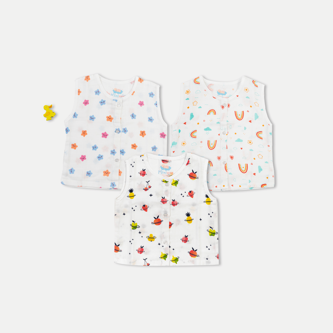 Jablas Rainbow,Stars & Fruits-(Pack Of 3) Jablas Rainbow,Stars & Fruits-(Pack Of 3) - Image 1